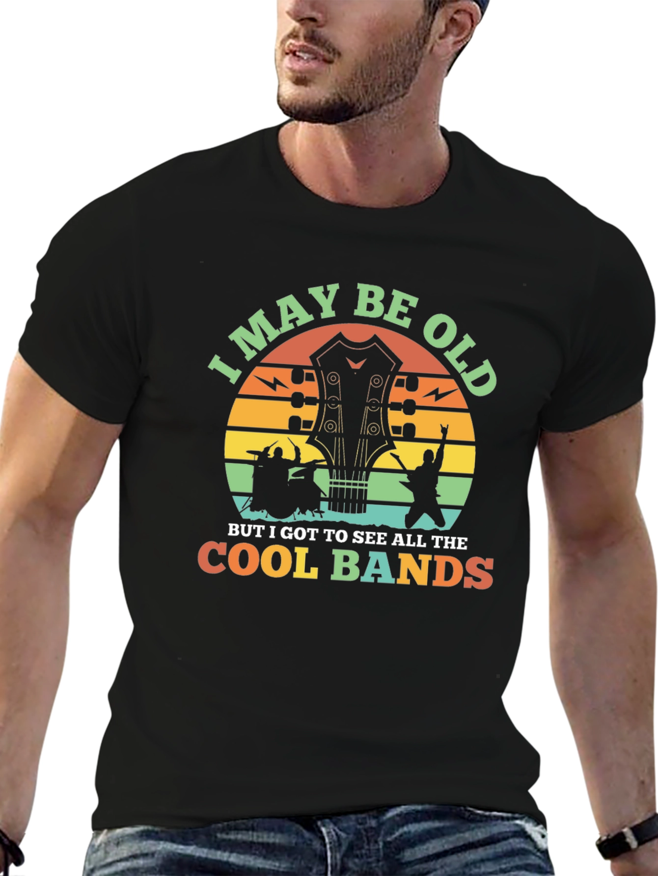 I May Be Old Cool Bands T-Shirt