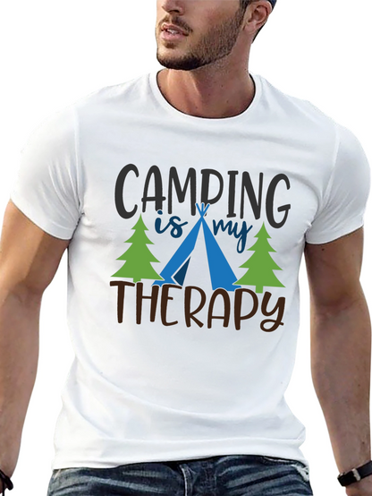 Camping Is My Therapy Graphic T-Shirt