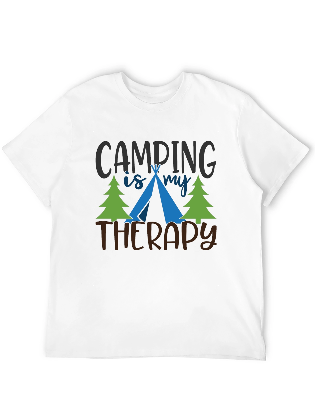 Camping Is My Therapy Graphic T-Shirt