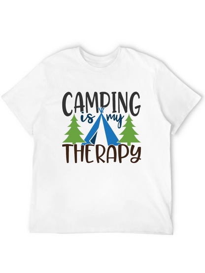 Camping Is My Therapy Graphic T-Shirt