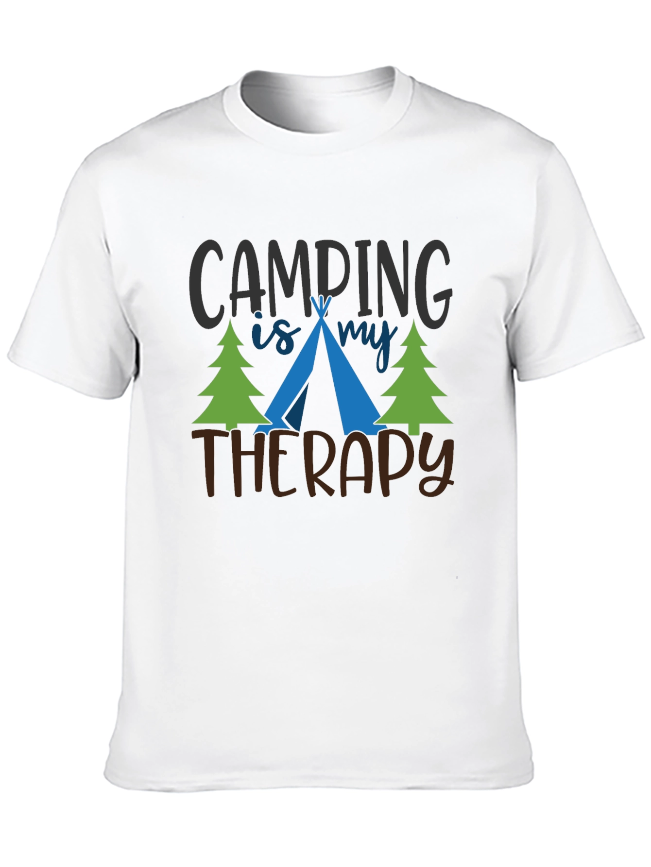 Camping Is My Therapy Graphic T-Shirt