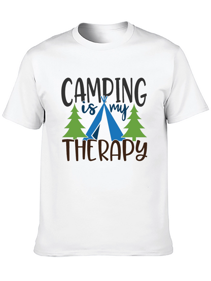 Camping Is My Therapy Graphic T-Shirt