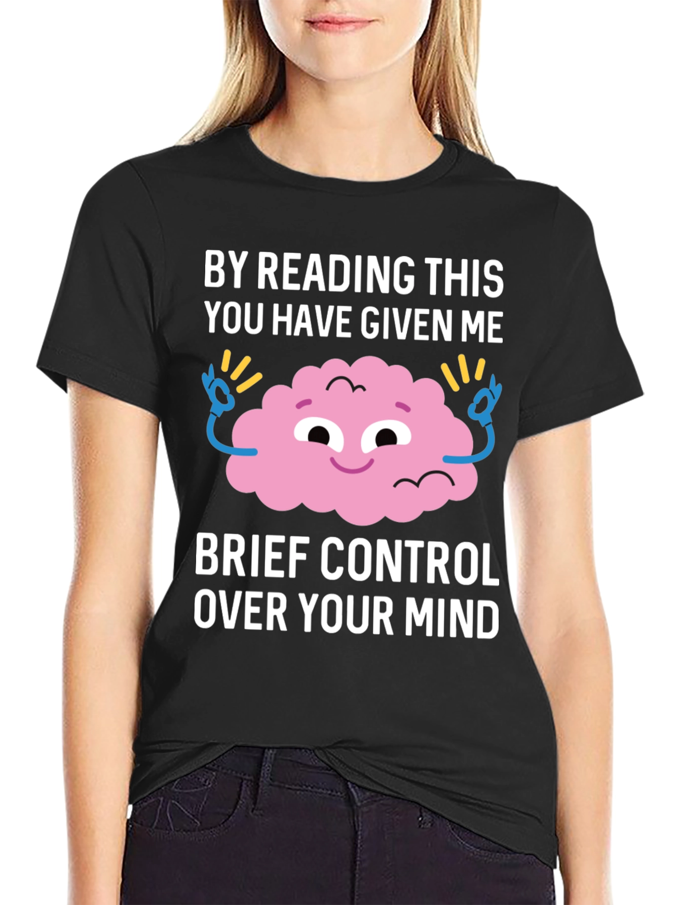 Mind Control T-Shirt Funny Brain Design
