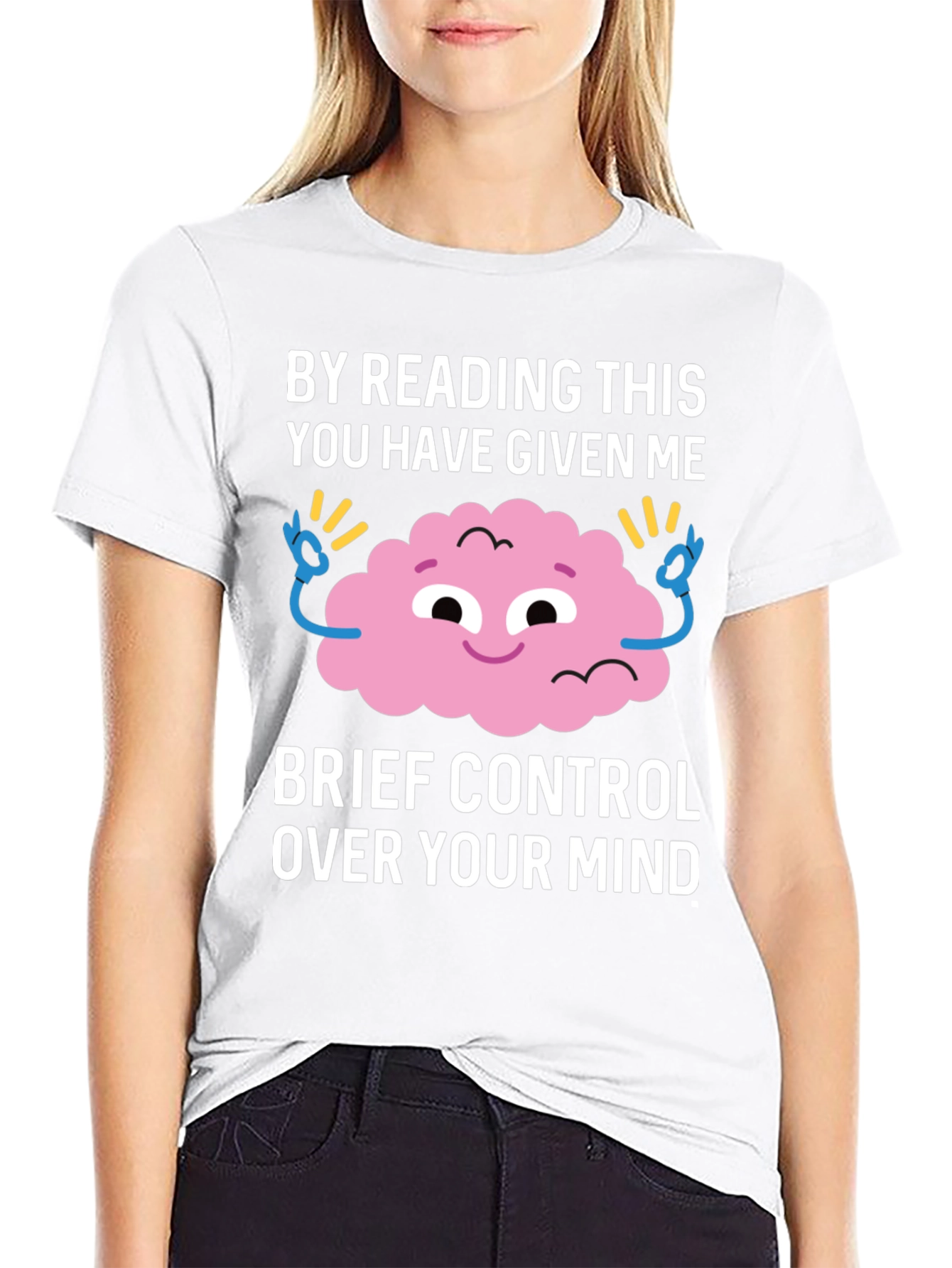 Mind Control T-Shirt Funny Brain Design