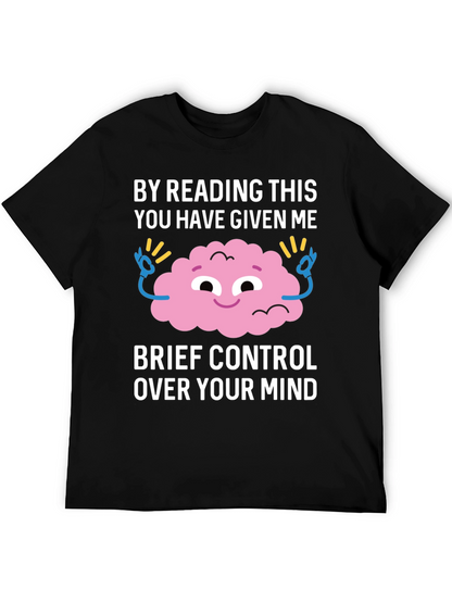 Mind Control T-Shirt Funny Brain Design
