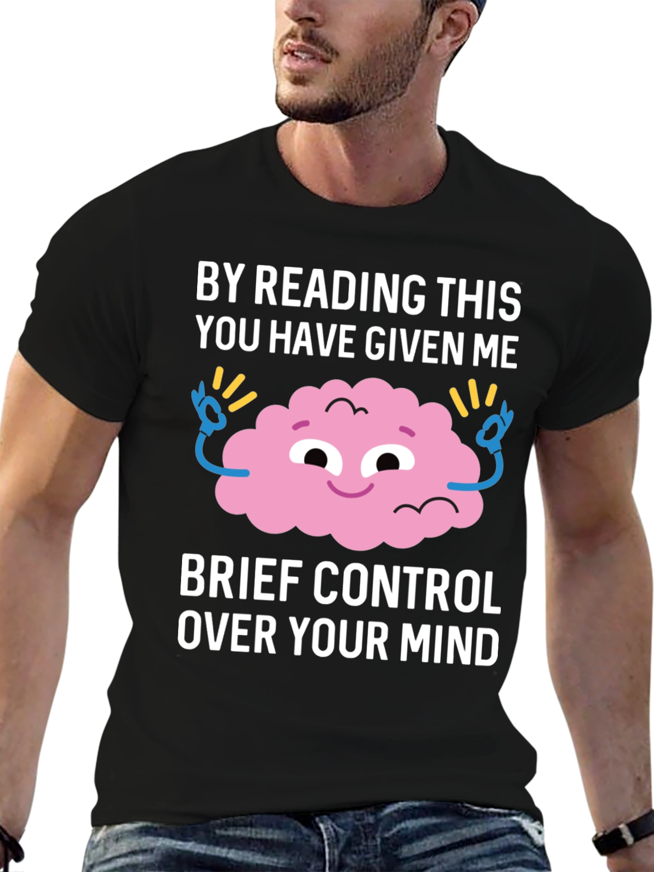 Mind Control T-Shirt Funny Brain Design