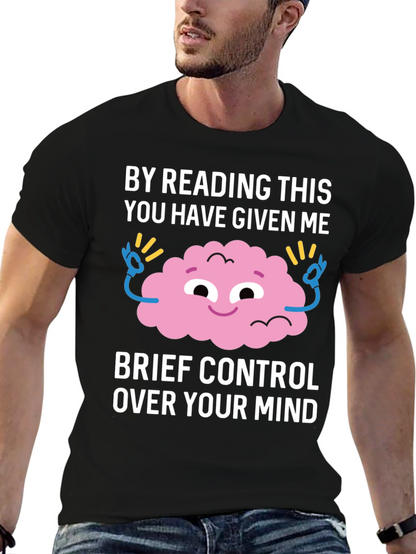 Mind Control T-Shirt Funny Brain Design
