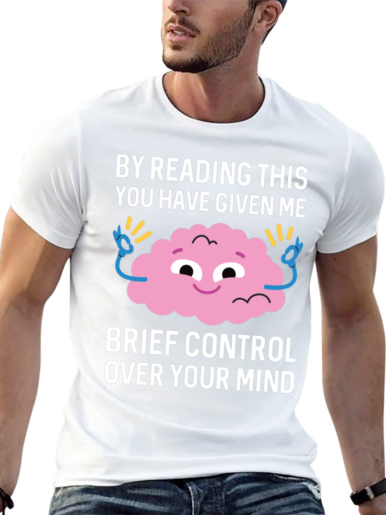 Mind Control T-Shirt Funny Brain Design
