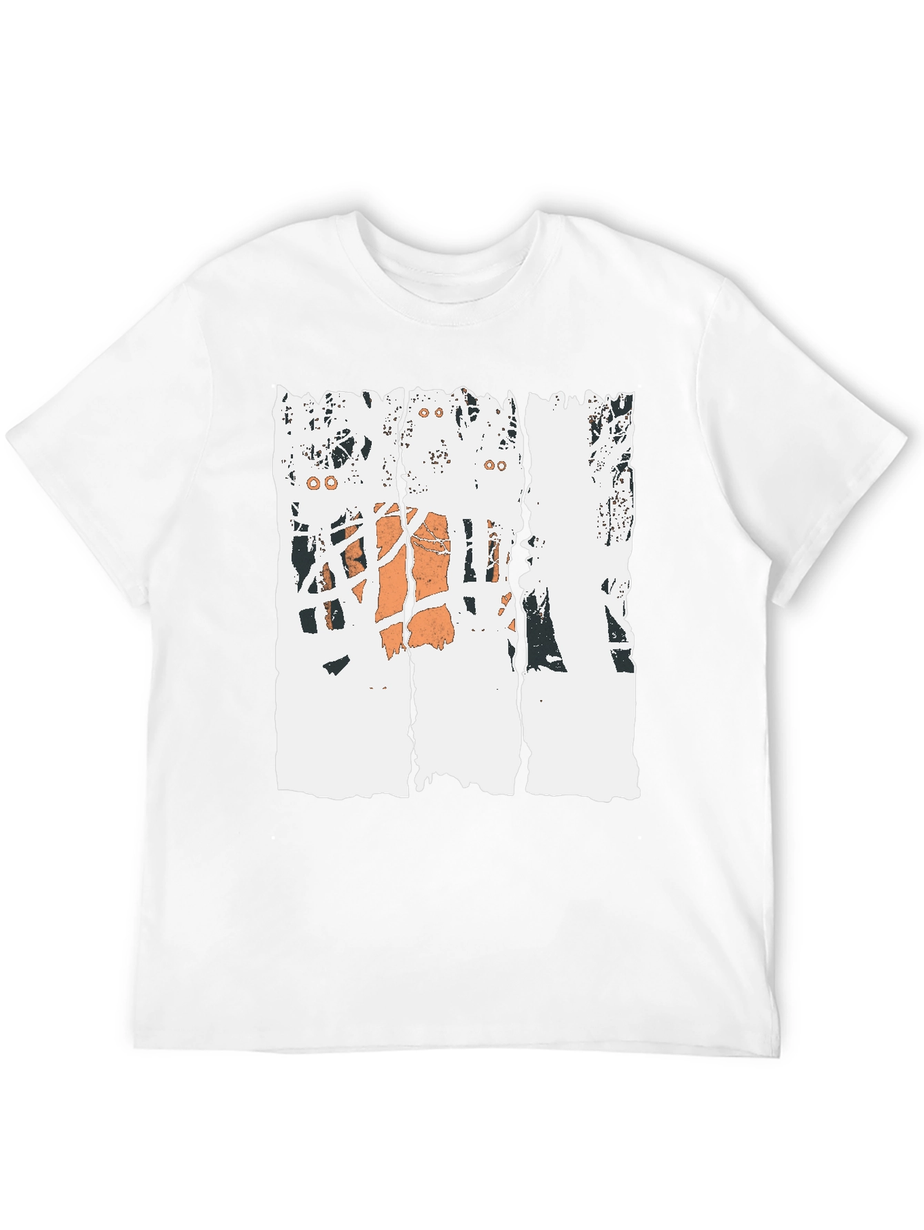 Distressed Basketball Graphic Tee - Black Cotton T-Shirt