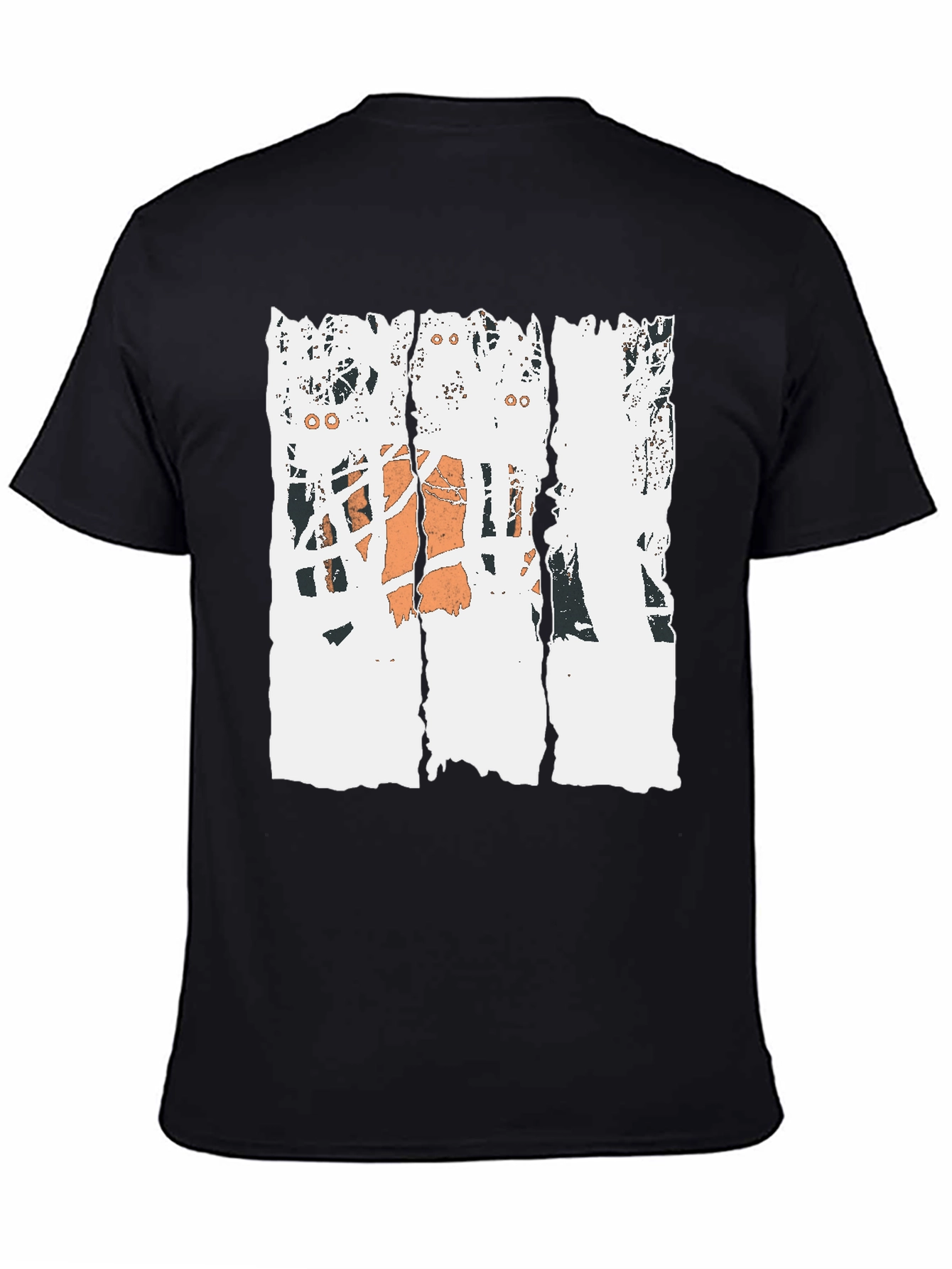 Distressed Basketball Graphic Tee - Black Cotton T-Shirt