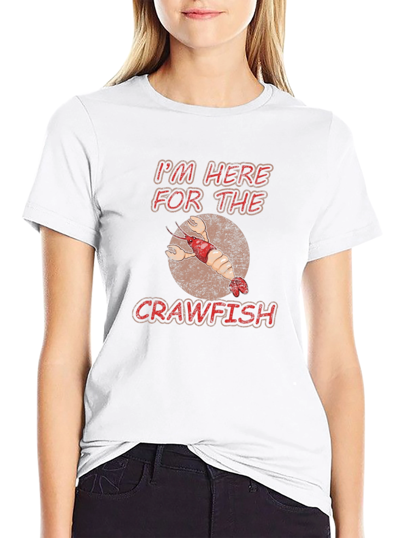 Crawfish T-Shirt: Im Here For The Crawfish Tee