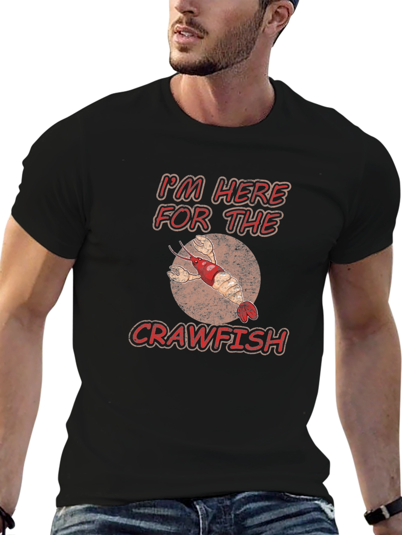 Crawfish T-Shirt: Im Here For The Crawfish Tee