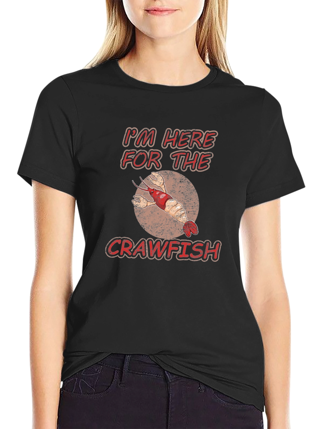 Crawfish T-Shirt: Im Here For The Crawfish Tee