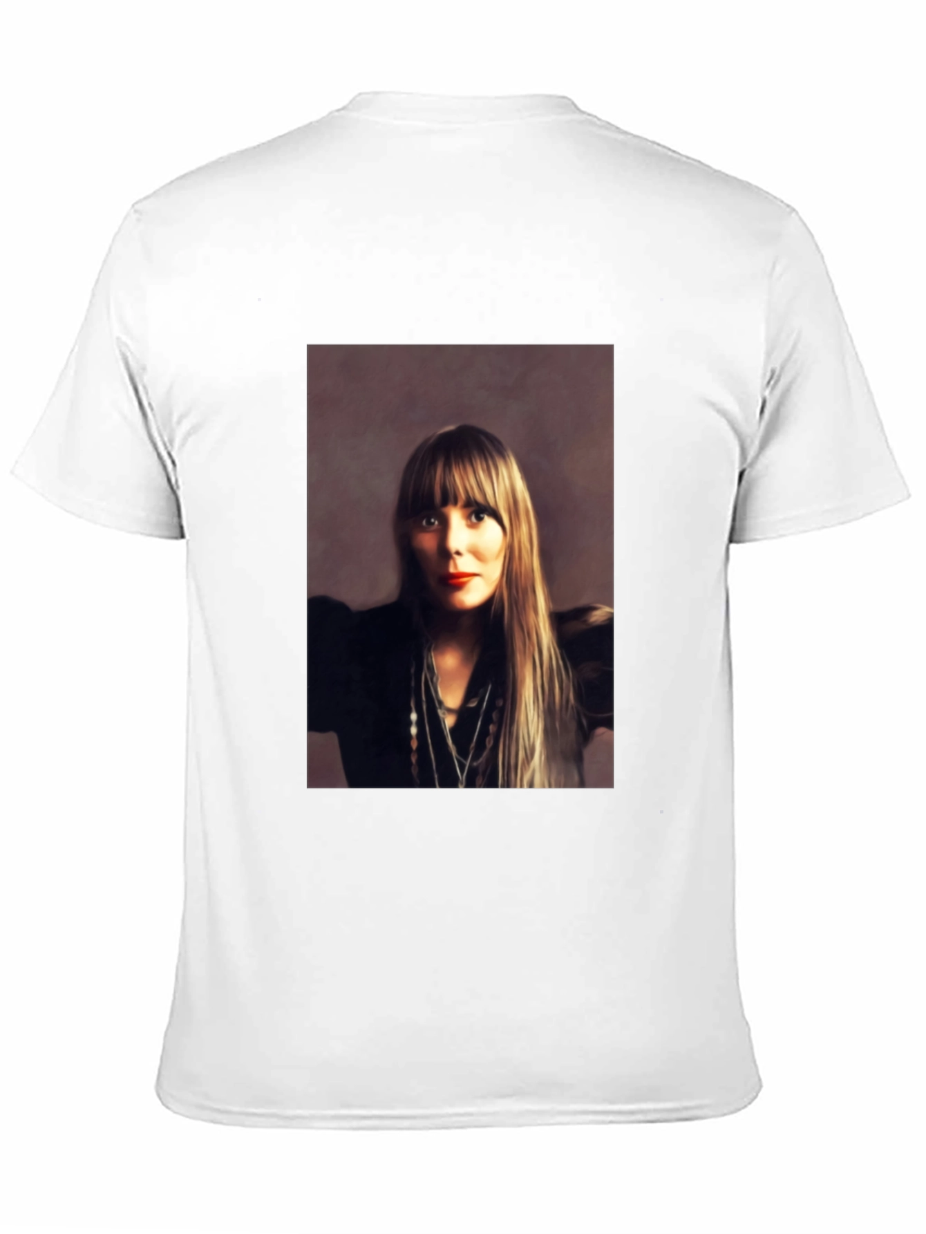 Joni Mitchell Portrait Black T-Shirt