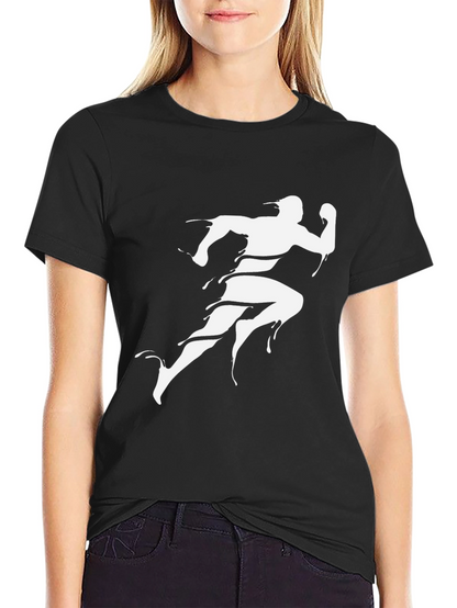 Mens Black Runner Graphic Tee