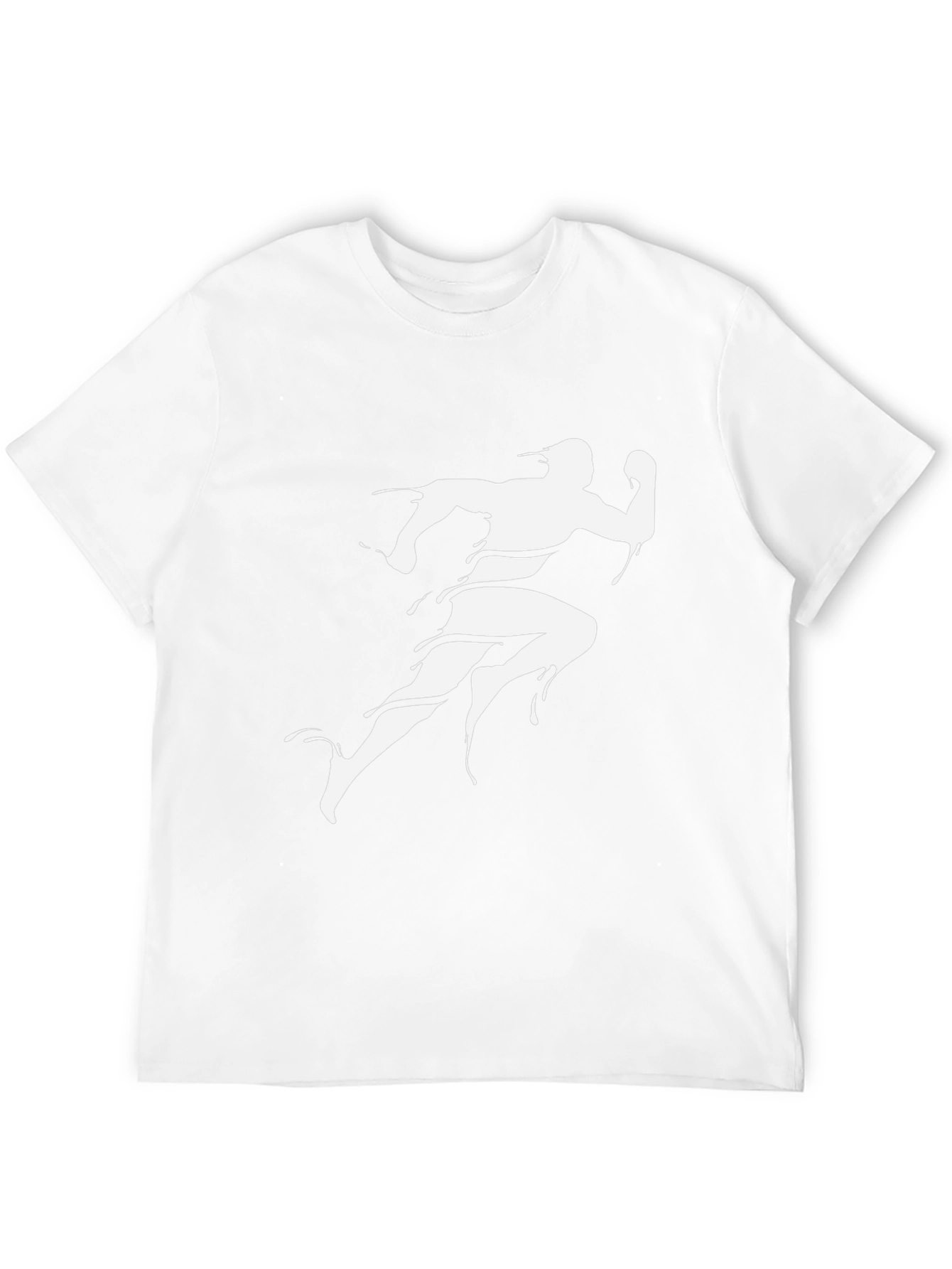 Mens Black Runner Graphic Tee