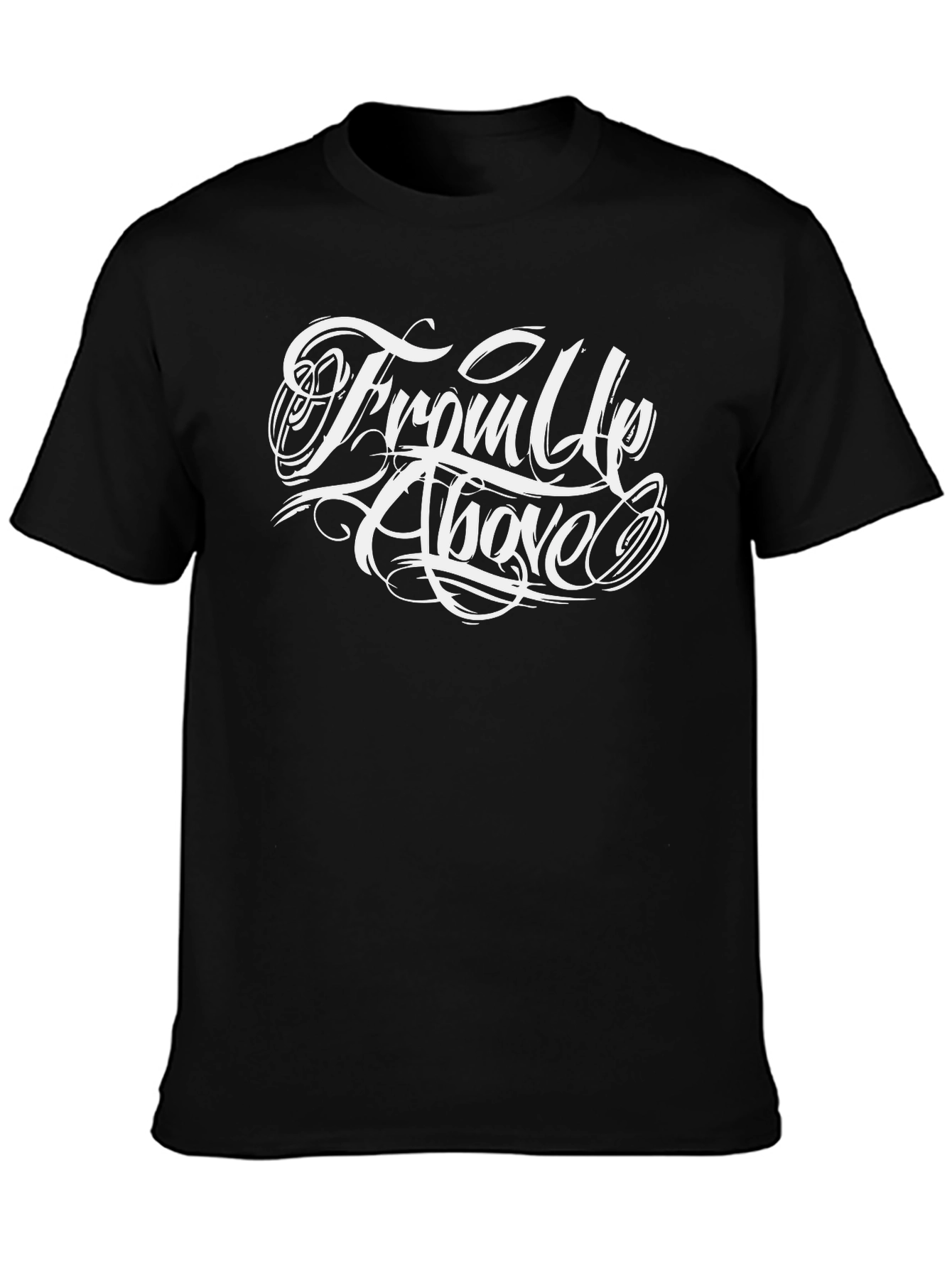 From Up Above Graphic Tee - Black