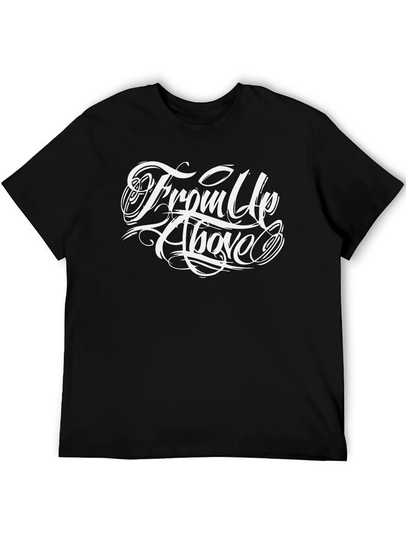 From Up Above Graphic Tee - Black