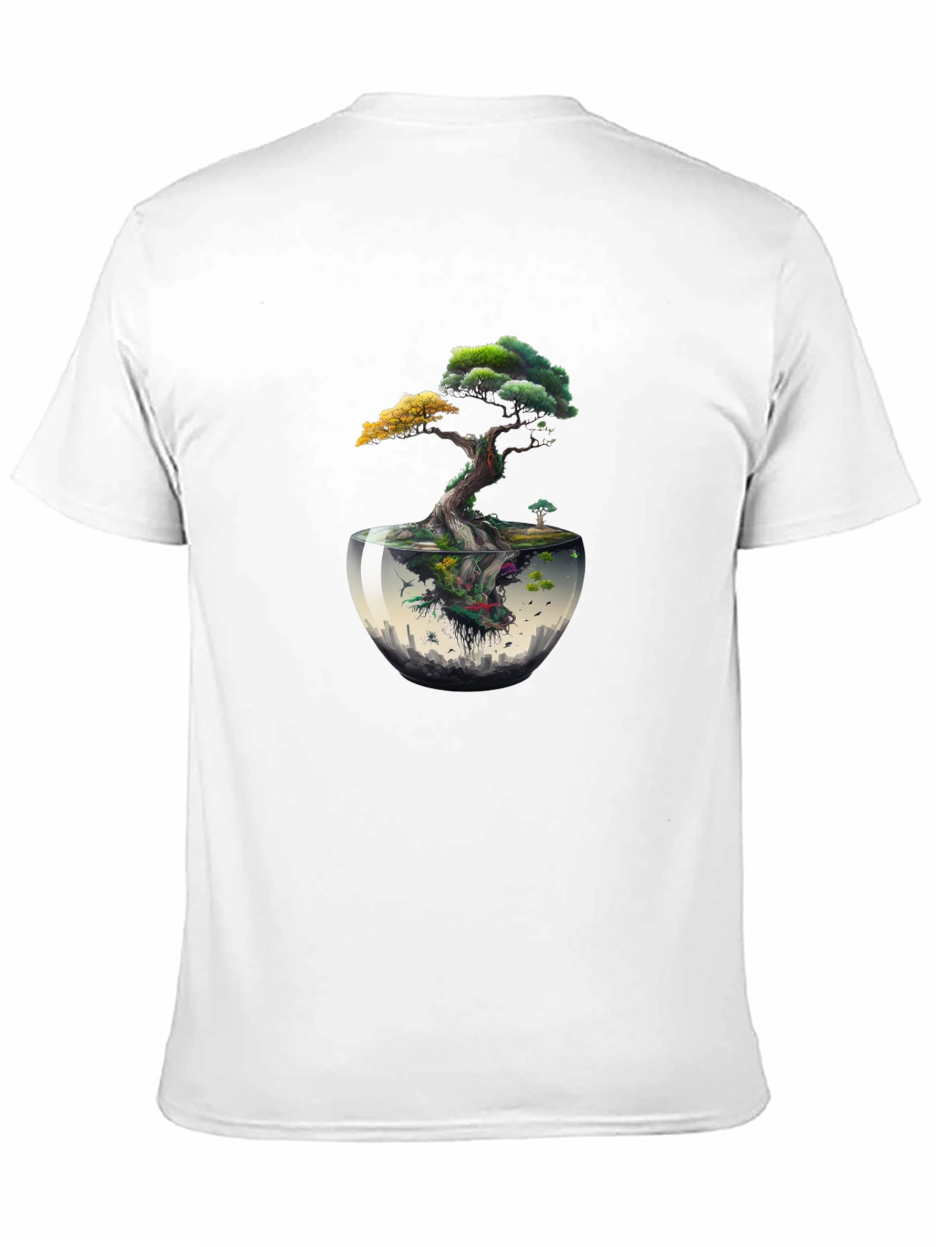 Unique Bonsai Tree Graphic Tee - Nature Inspired Design