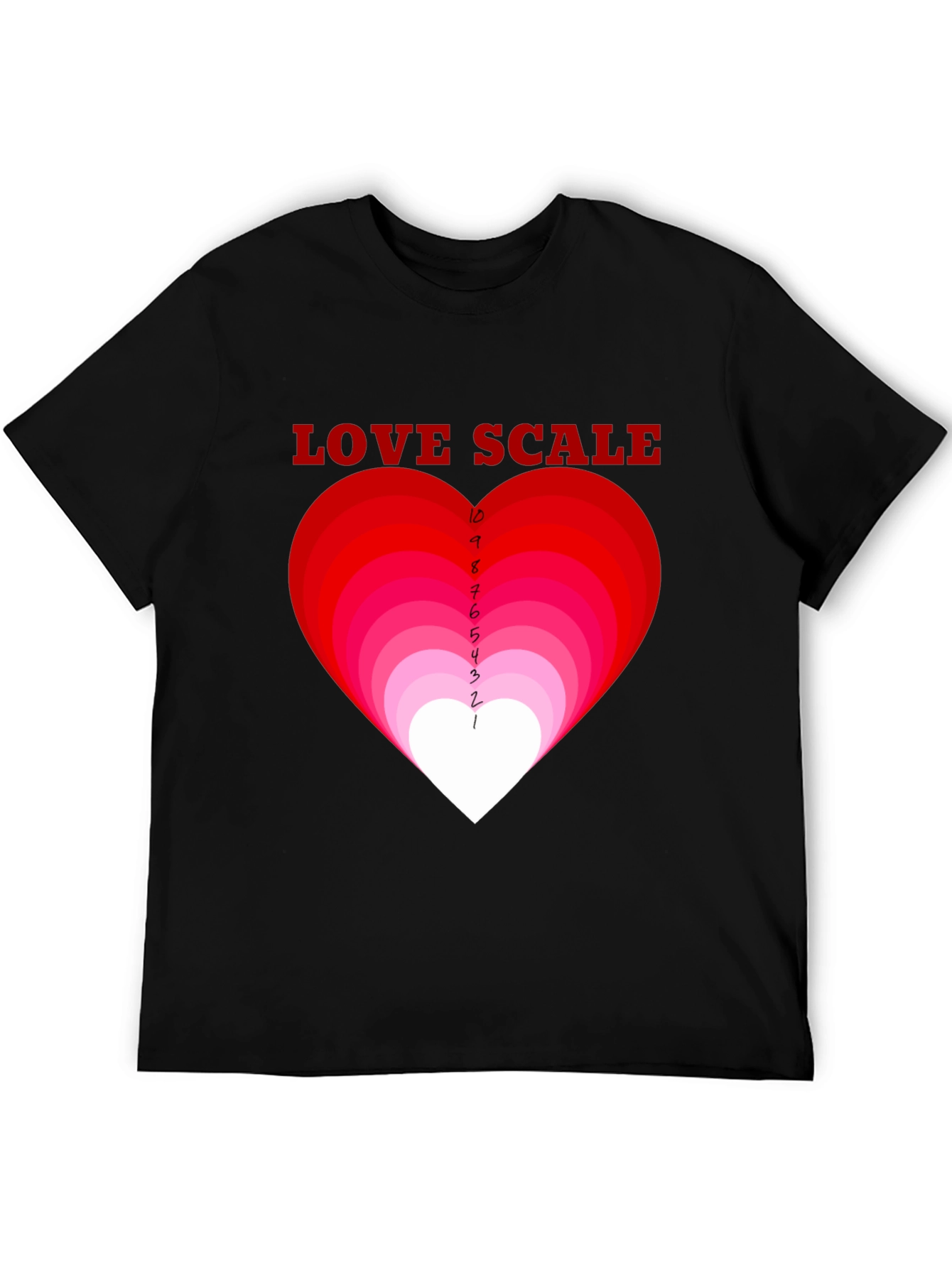 Love Scale Graphic T-Shirt - Black Cotton