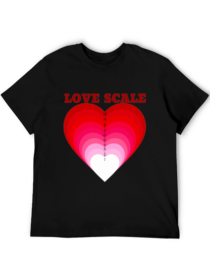 Love Scale Graphic T-Shirt - Black Cotton