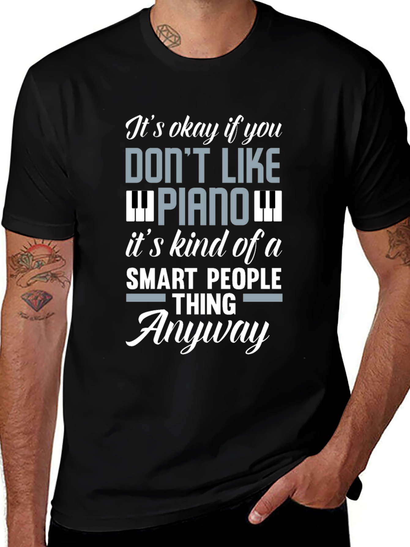 Funny Piano Lover T-Shirt - Smart People Thing
