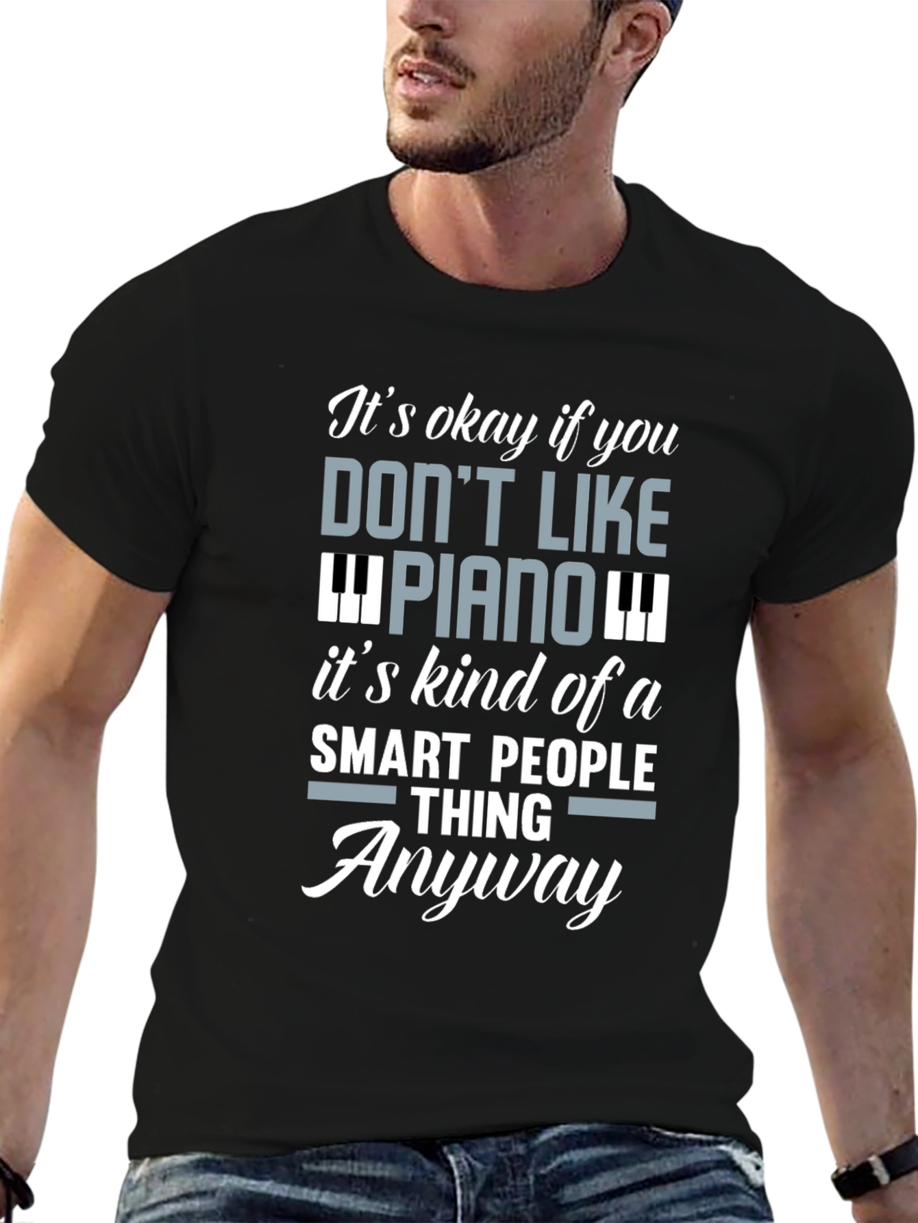 Funny Piano Lover T-Shirt - Smart People Thing
