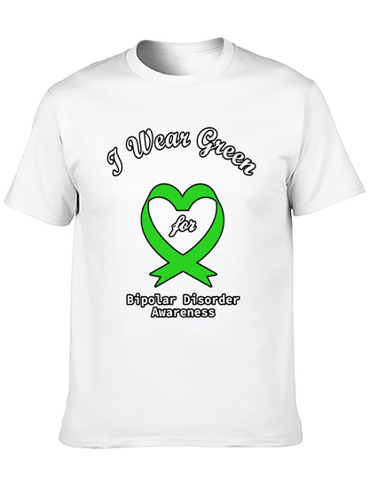 Green Ribbon Bipolar Disorder Awareness T-Shirt