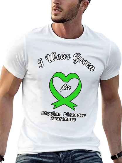 Green Ribbon Bipolar Disorder Awareness T-Shirt