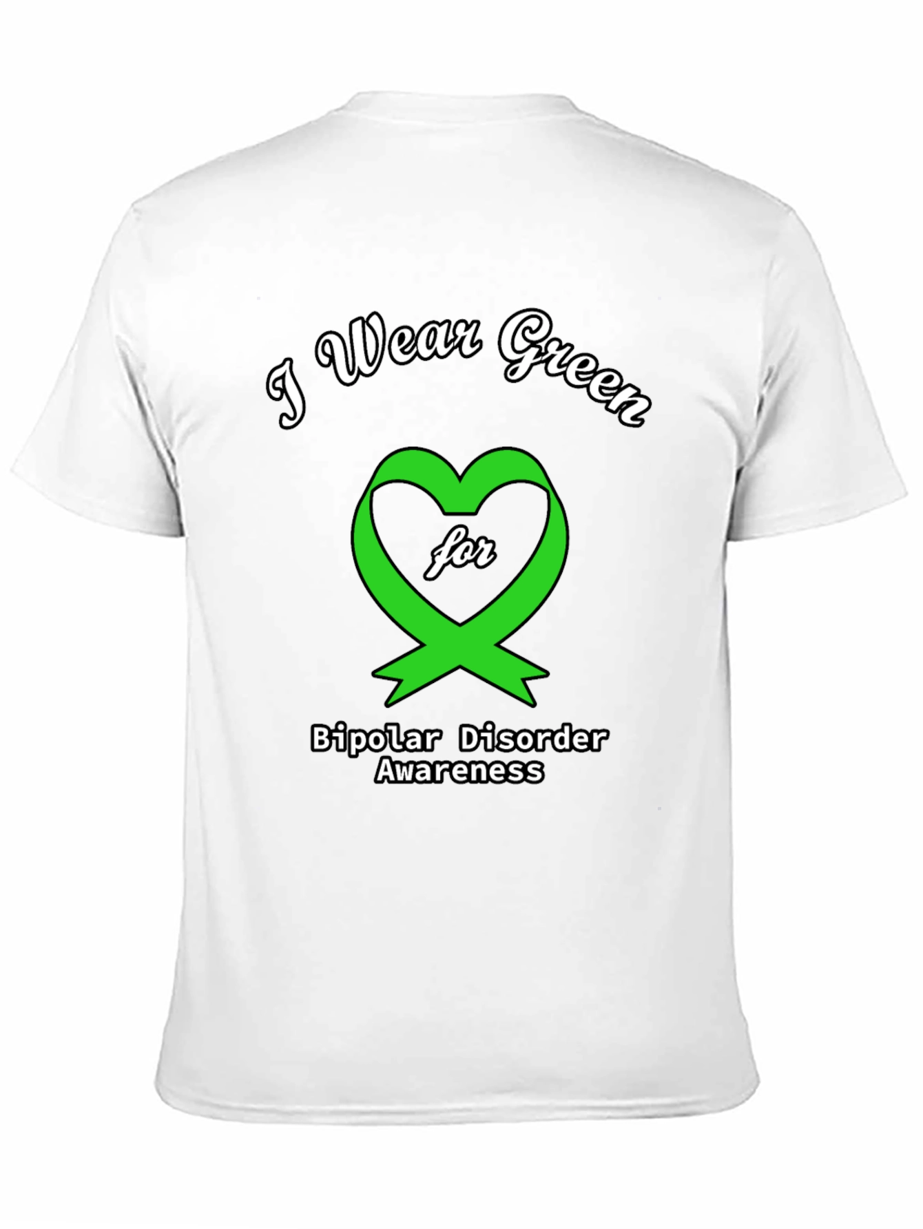 Green Ribbon Bipolar Disorder Awareness T-Shirt