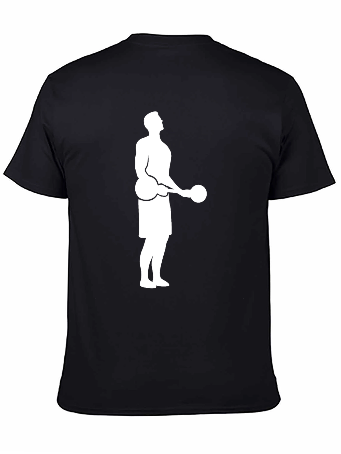 Weightlifter Graphic Tee - Black Cotton Shirt