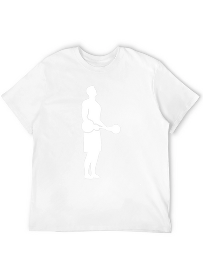 Weightlifter Graphic Tee - Black Cotton Shirt
