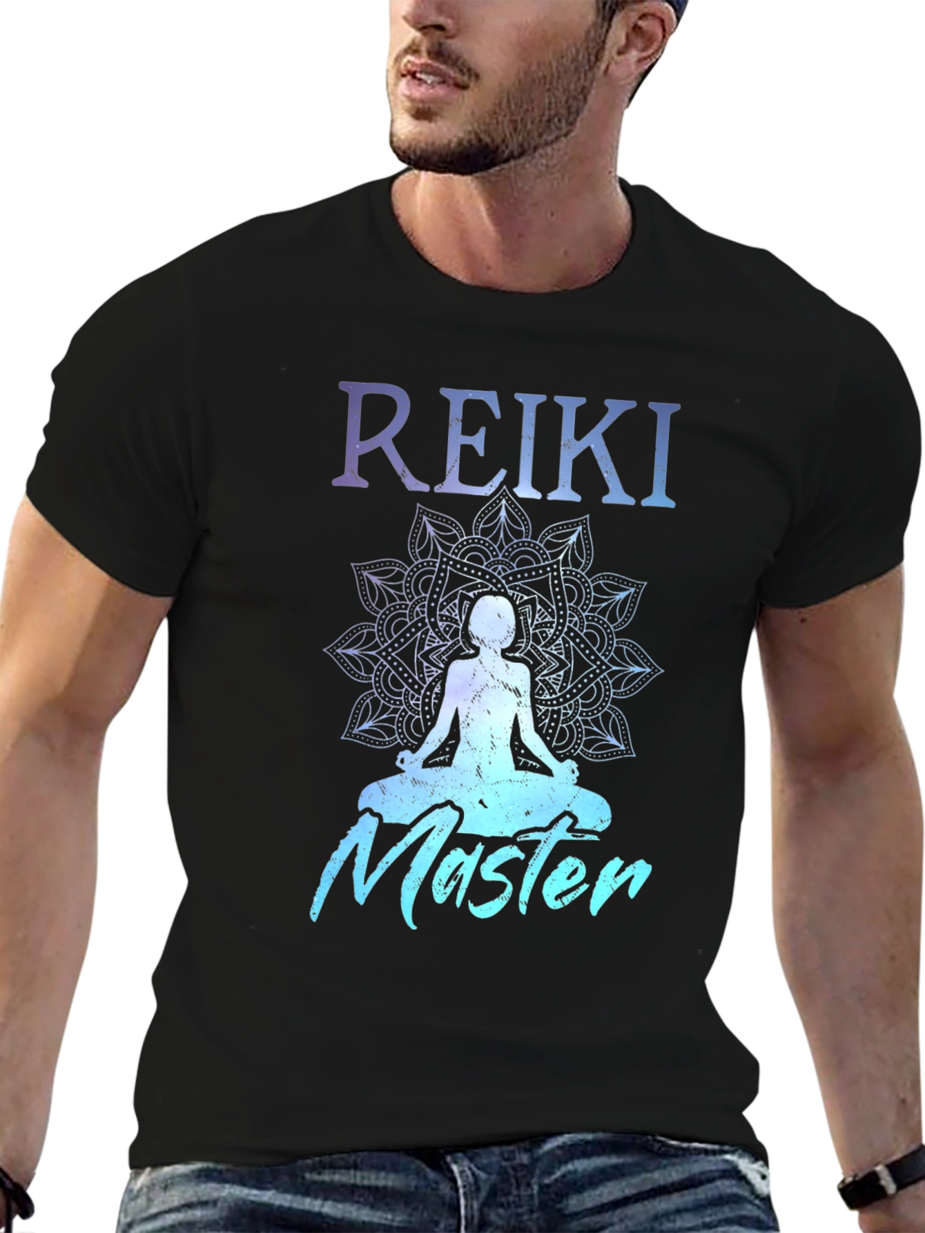 Reiki Master T-Shirt: Meditation Mandala Design