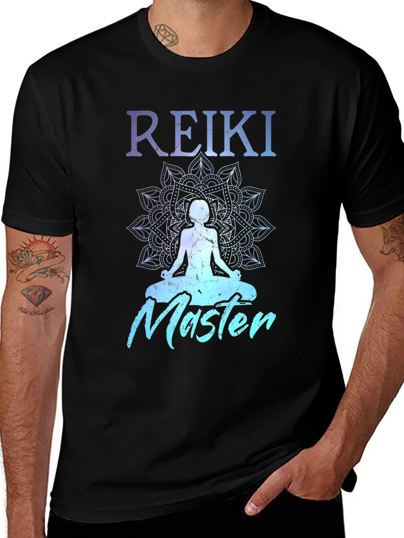 Reiki Master T-Shirt: Meditation Mandala Design