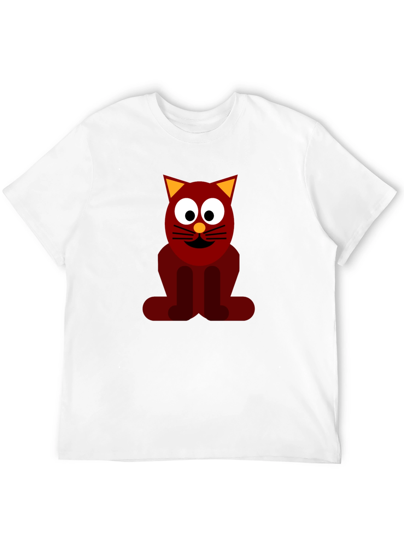 Funky Cat Graphic Tee - Black Casual T-Shirt
