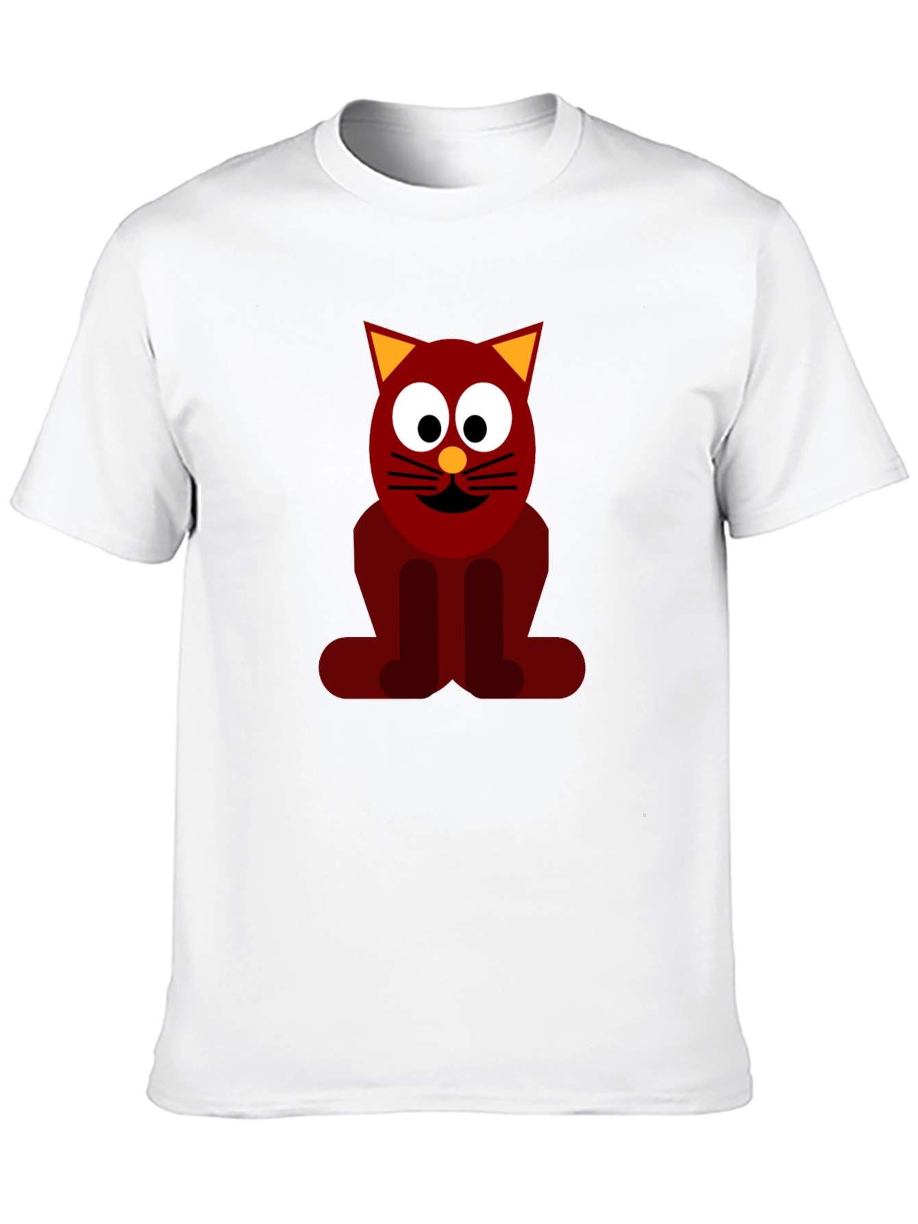 Funky Cat Graphic Tee - Black Casual T-Shirt