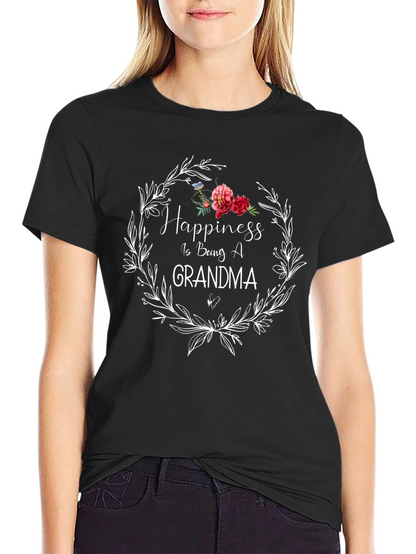 Happiness is Being A Grandma Graphic Tee
