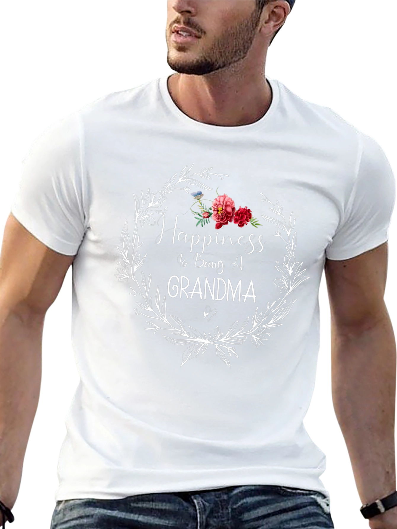 Happiness is Being A Grandma Graphic Tee