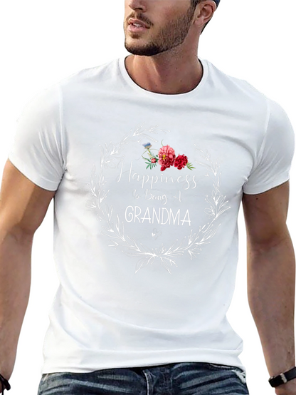 Happiness is Being A Grandma Graphic Tee