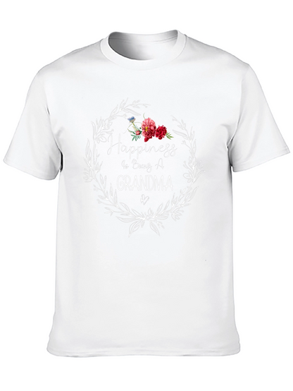 Happiness is Being A Grandma Graphic Tee