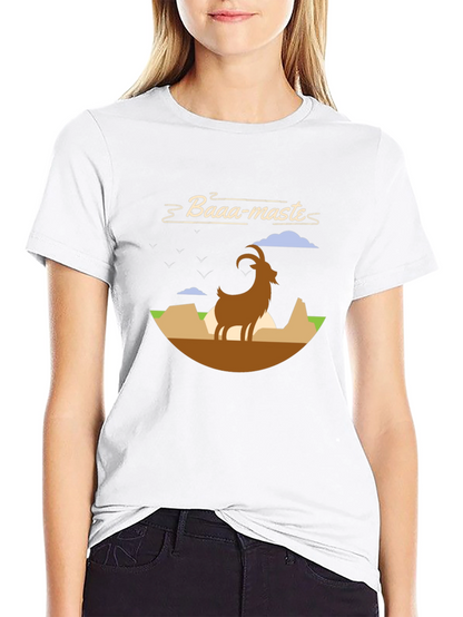 Baaa-maste Goat Graphic T-Shirt