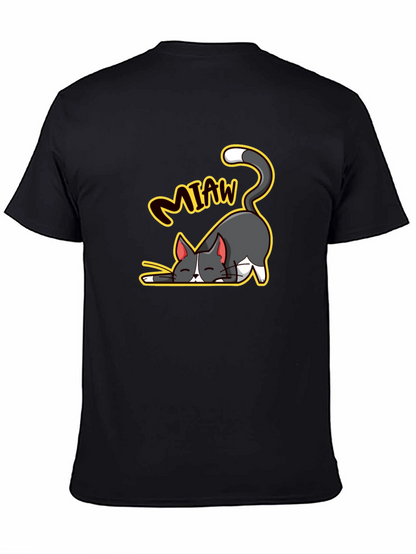 Cute Cartoon Cat Meow T-Shirt