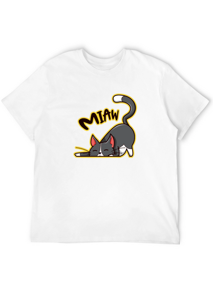 Cute Cartoon Cat Meow T-Shirt