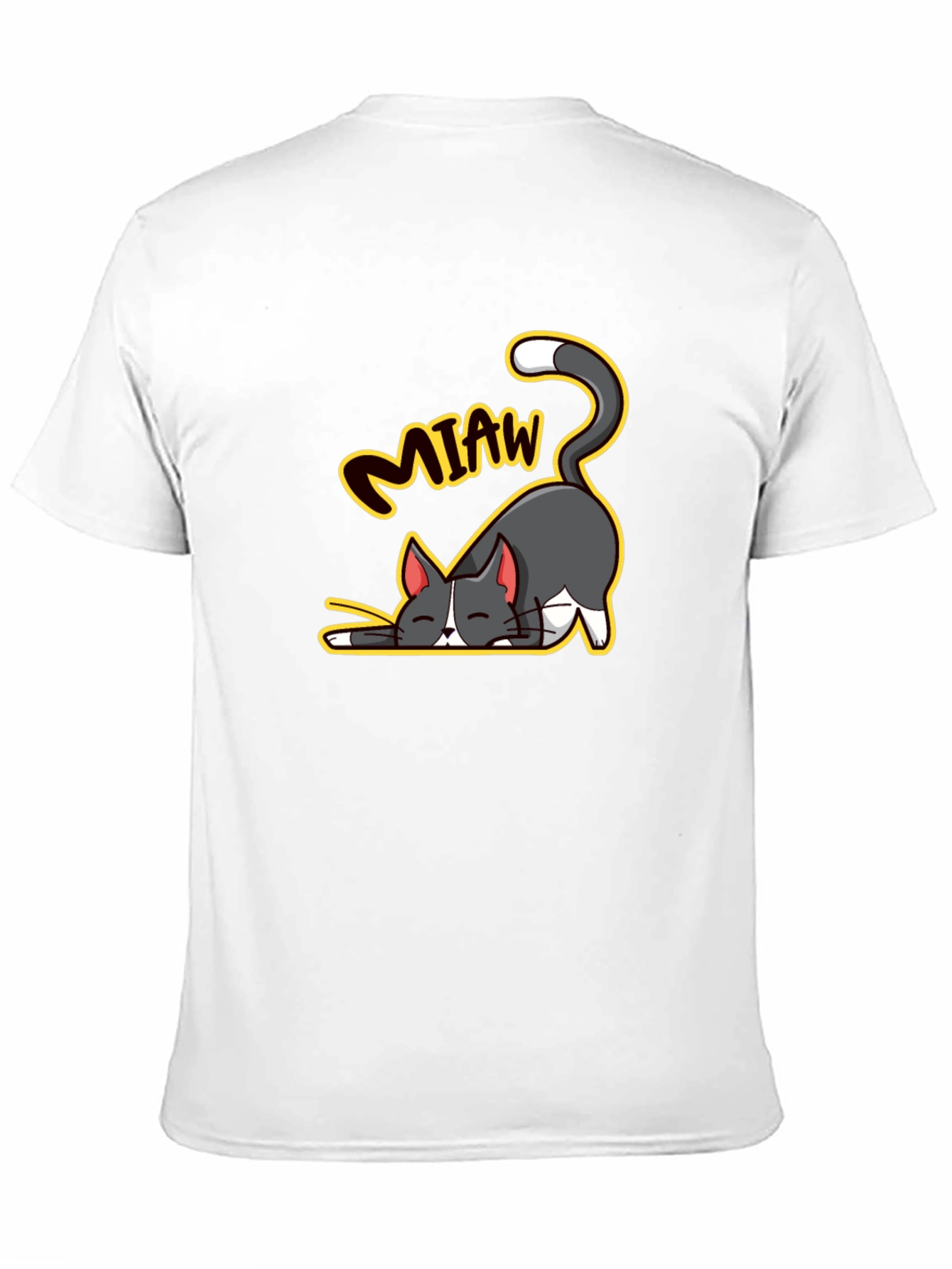 Cute Cartoon Cat Meow T-Shirt