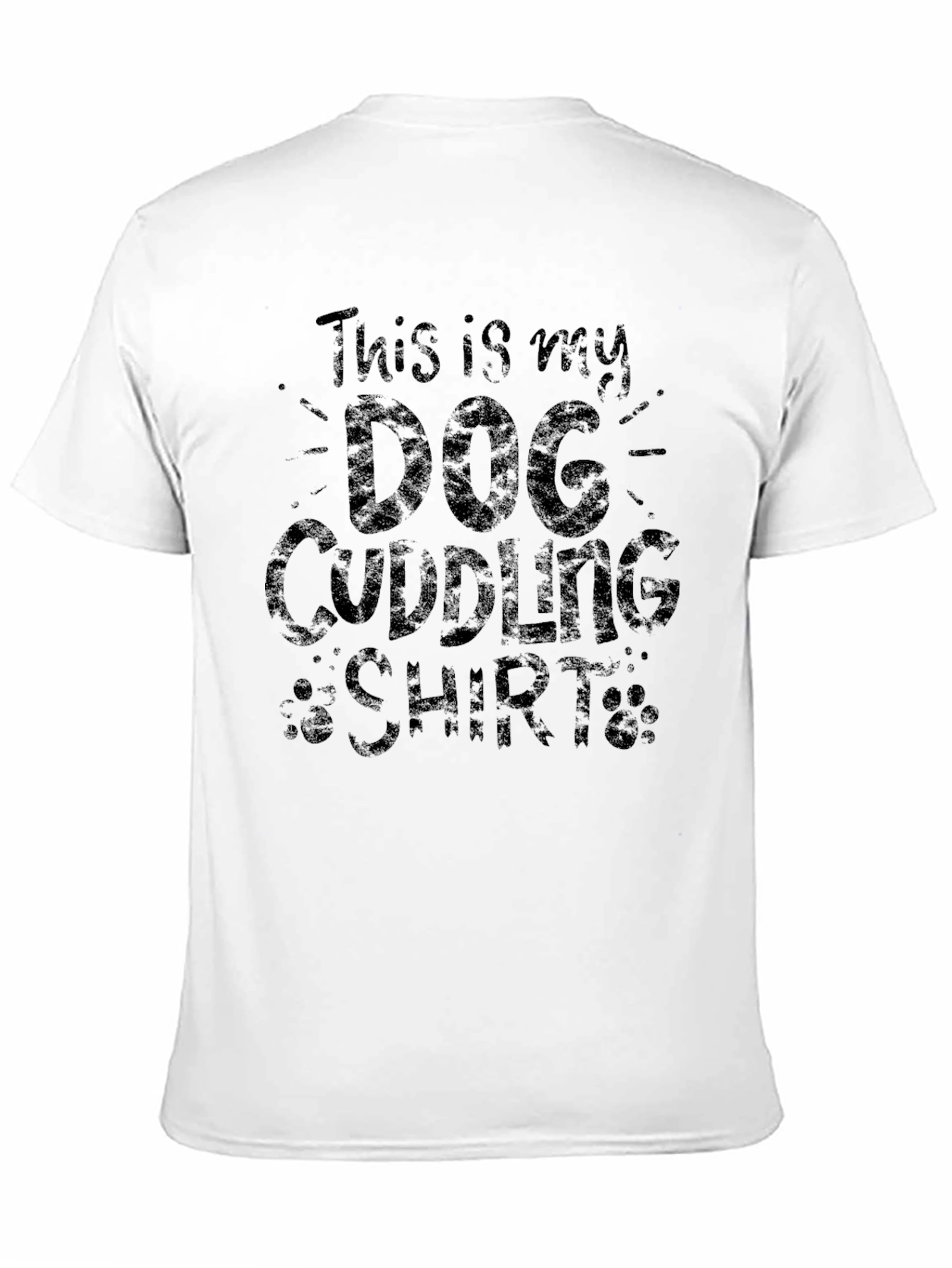 Dog Cuddling Shirt - Mens Graphic Tee