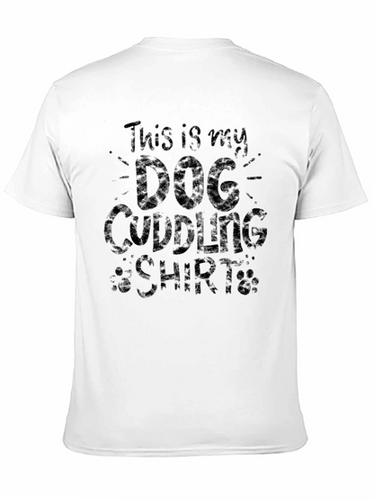 Dog Cuddling Shirt - Mens Graphic Tee