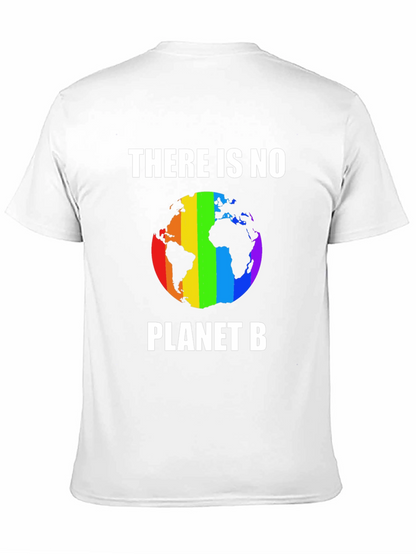 There Is No Planet B T-Shirt Rainbow Earth
