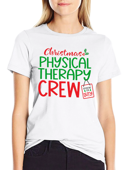 Christmas Physical Therapy Crew T-Shirt