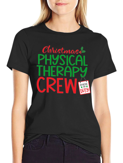 Christmas Physical Therapy Crew T-Shirt