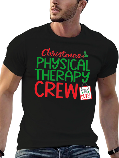 Christmas Physical Therapy Crew T-Shirt